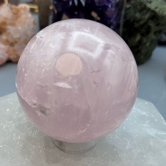 Rose Quartz Crystal Sphere 48RQ - Picture 1 of 4